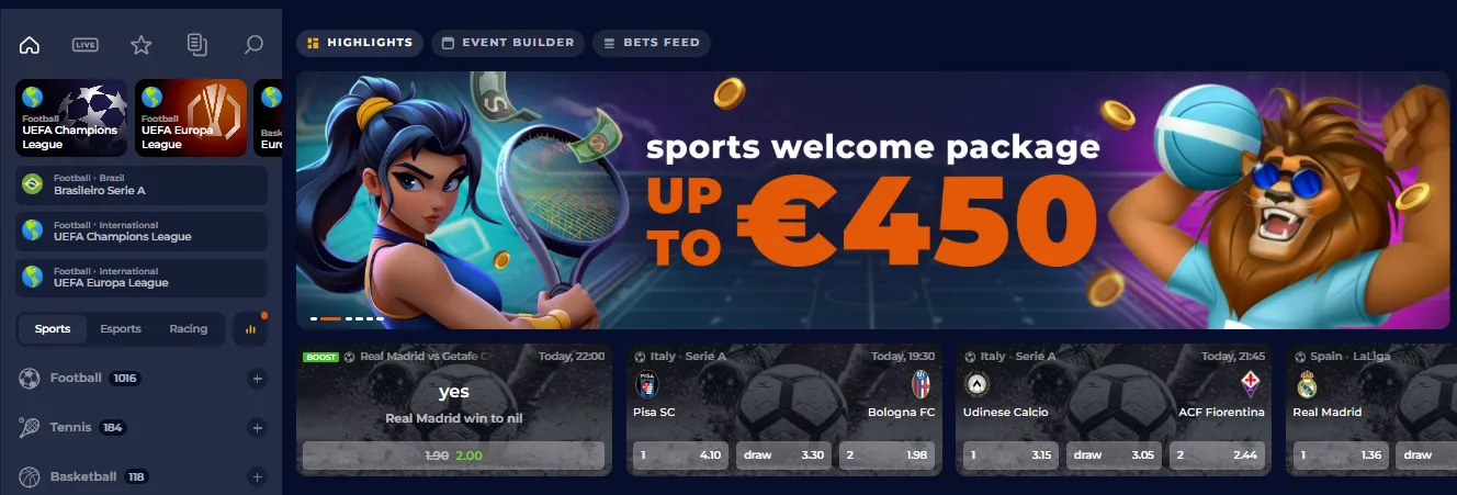 nine casino sports
